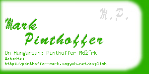 mark pinthoffer business card